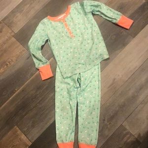 Girls size small (7/8) American girl pajamas. GUC